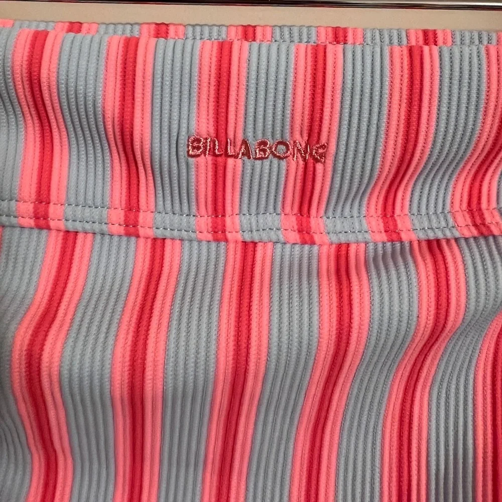 Billabong $59 Surf Stripe Aruba Bikini Bottom Striped Blue Pink Beach Swim‎